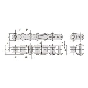 lauksaimniecības rullīšu ķēdes