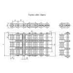 B sērijas precīzijas rullīšu ķēdes ar īsu soli