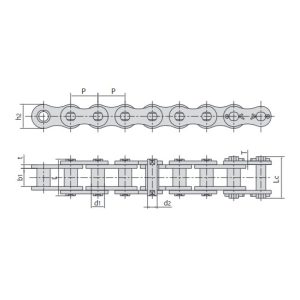 krūmu ķēdes tehniskā tabula