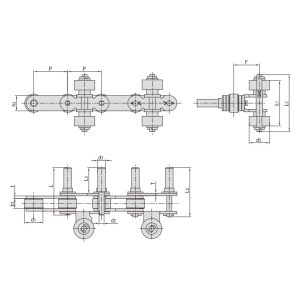 konveijera ķēde smidzināšanas iekārtām