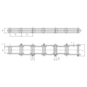 inženiertehniskā tērauda bukses ķēde