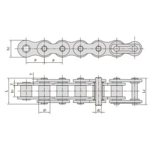 O-Ring rullīšu ķēde