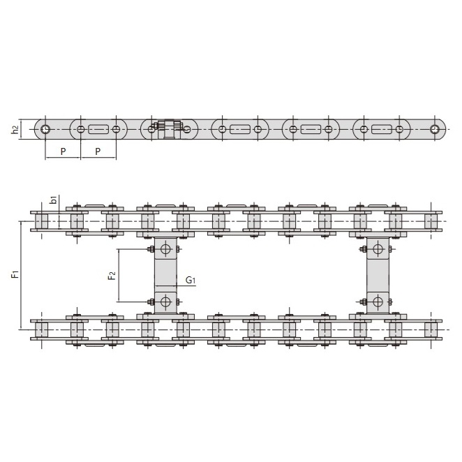ceļu būves tehnikas konveijera ķēdes
