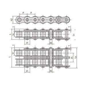 pašeļļošanas īsa soļa rullīšu ķēdes