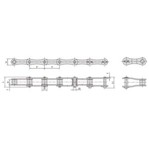 S tipa tērauda lauksaimniecības ķēdes