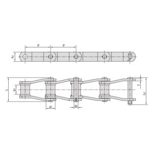 metinātas strukturālās liektās plāksnes ķēdes