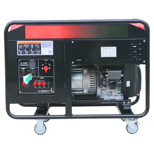 vienfāzes un trīsfāžu vienādas jaudas benzīna ģenerators