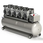 zobārstniecības elektriskais gaisa kompresors bez eļļas