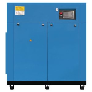 PM frekvences konversijas divpakāpju skrūves gaisa kompresors