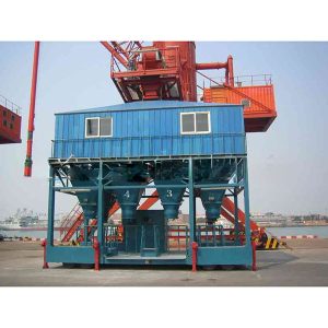 FIBC iepakošanas iekārta, kas paredzēta konkrētai ostai