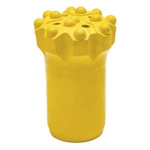 T45 vītņots urbis ar ievelkamu pogu un padziļinātu centru